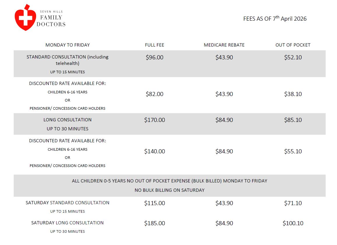 SHFD Website fees 2026